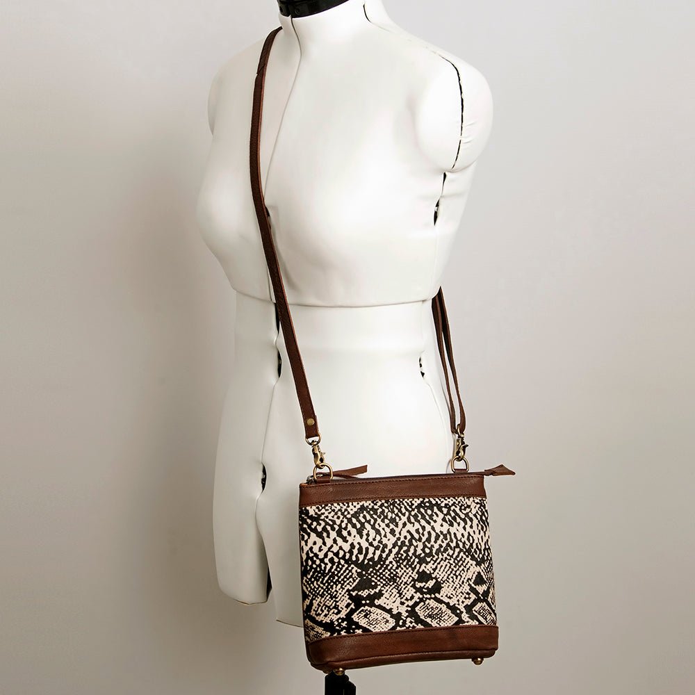 American Darling Large Crossbody Saddle Blanket Genuine Leather