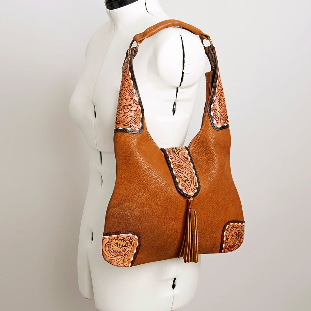 American Darling Hobo Hand Tooled Genuine Leather