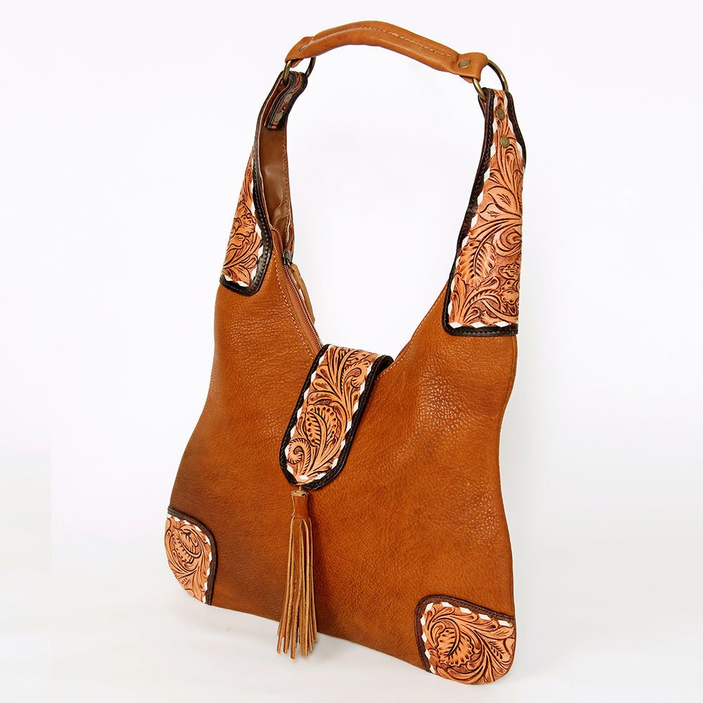 American Darling Hobo Hand Tooled Genuine Leather