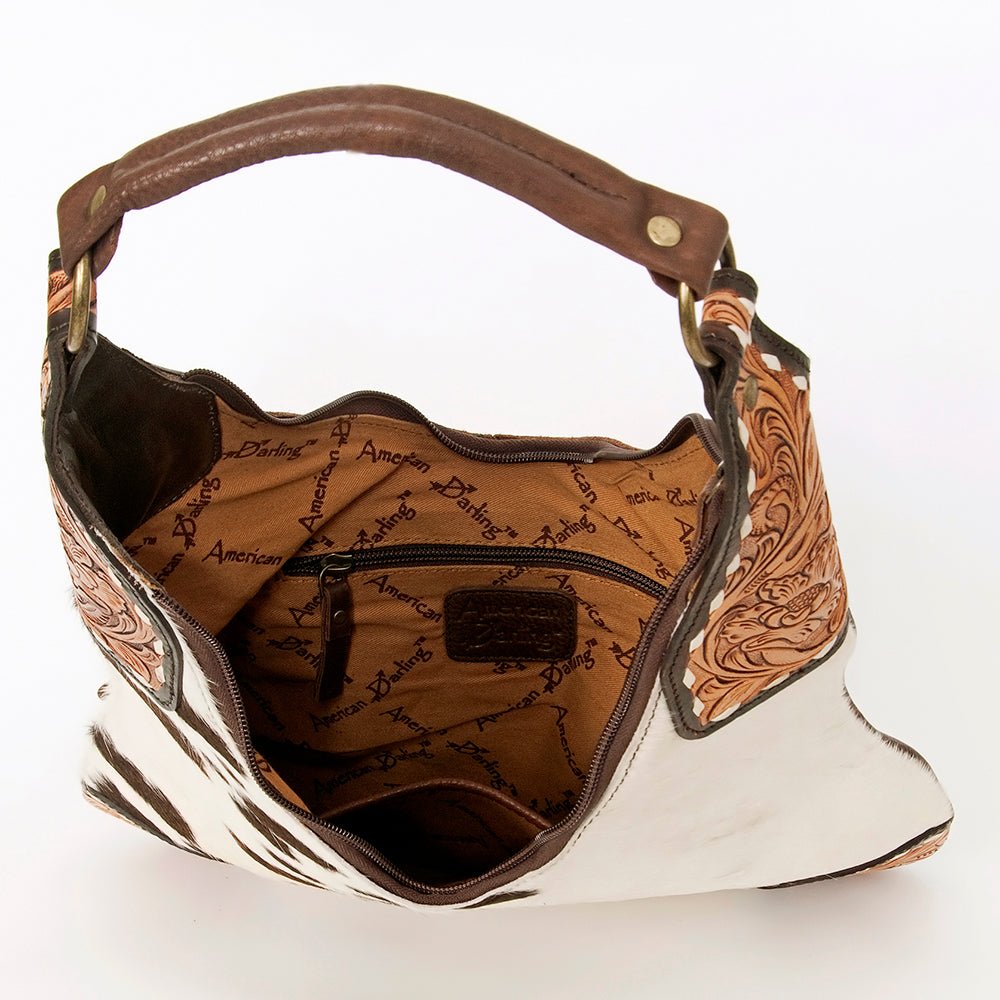 American Darling Hobo Hand Tooled Genuine Leather