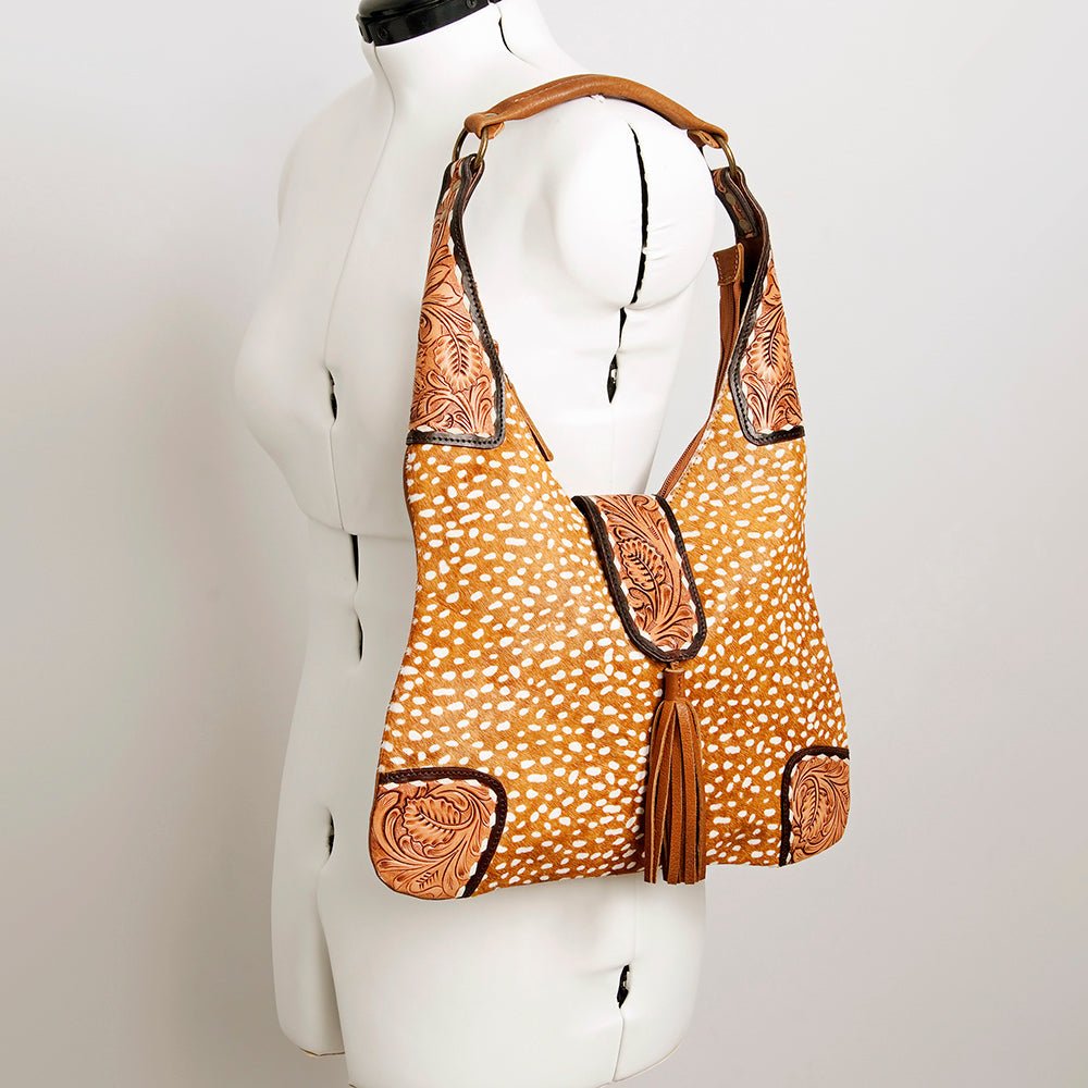 American Darling Hobo Hand Tooled Genuine Leather