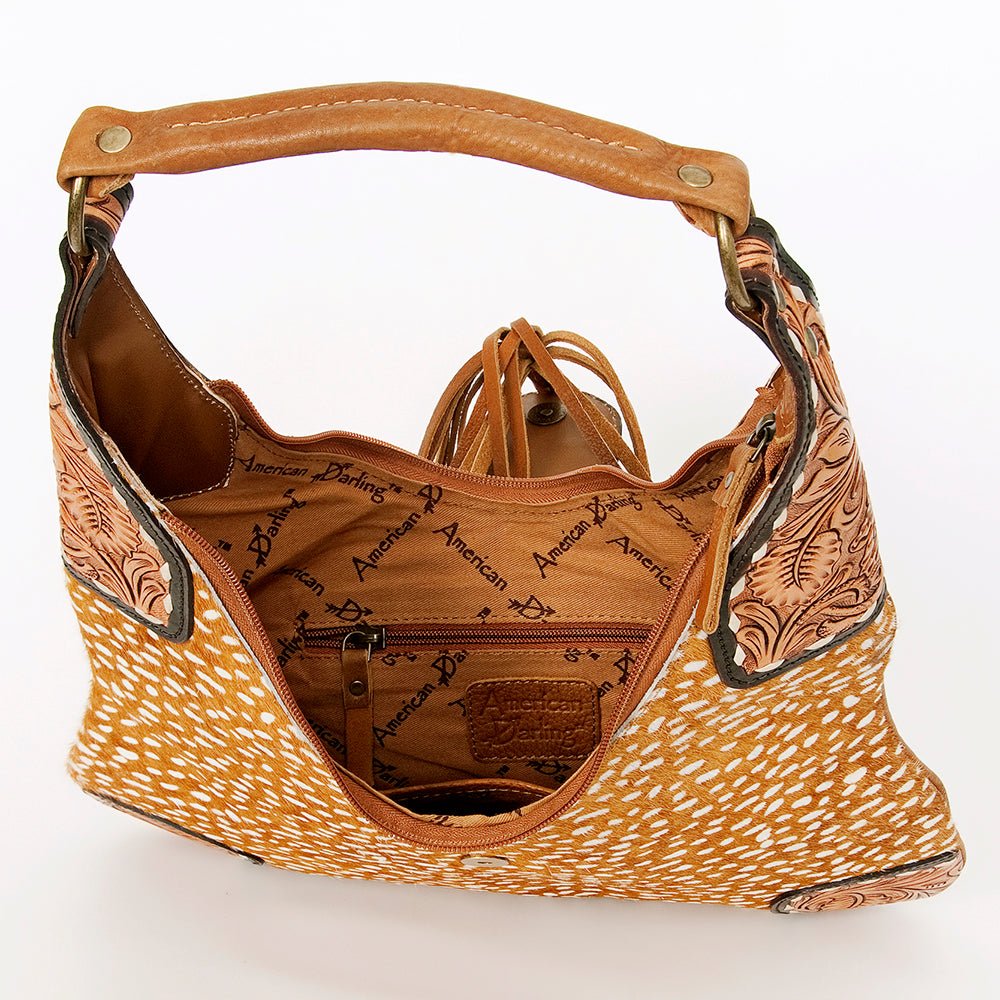 American Darling Hobo Hand Tooled Genuine Leather
