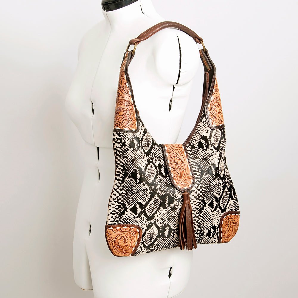 American Darling Hobo Hand Tooled Genuine Leather