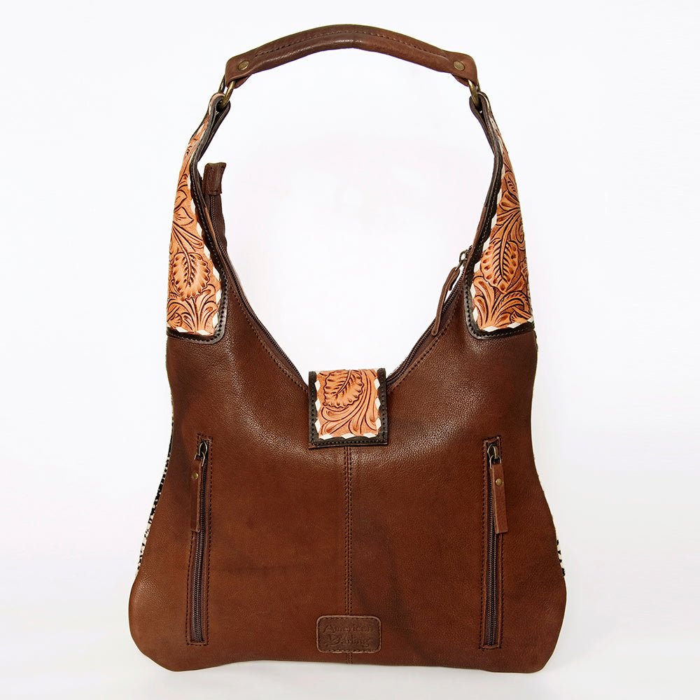 American Darling Hobo Hand Tooled Genuine Leather