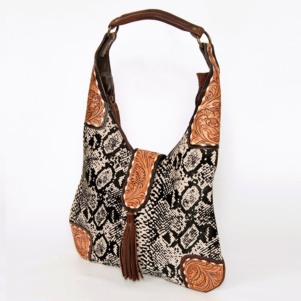 American Darling Hobo Hand Tooled Genuine Leather