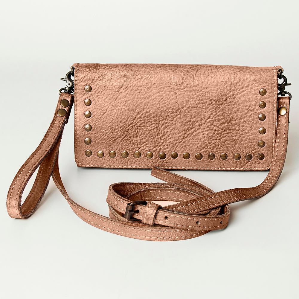 Never Mind Wallet Vintage Handmade Genuine Cowhide Leather