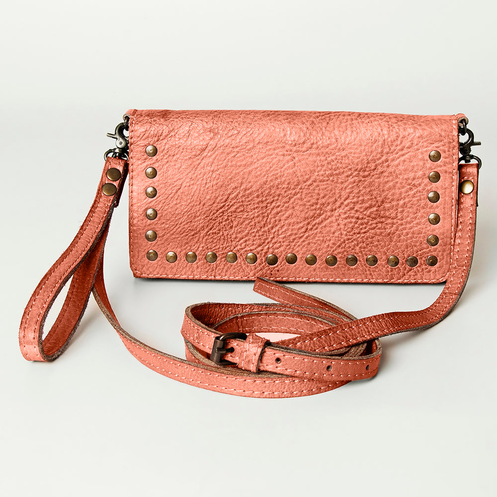 Never Mind Wallet Vintage Handmade Genuine Cowhide Leather