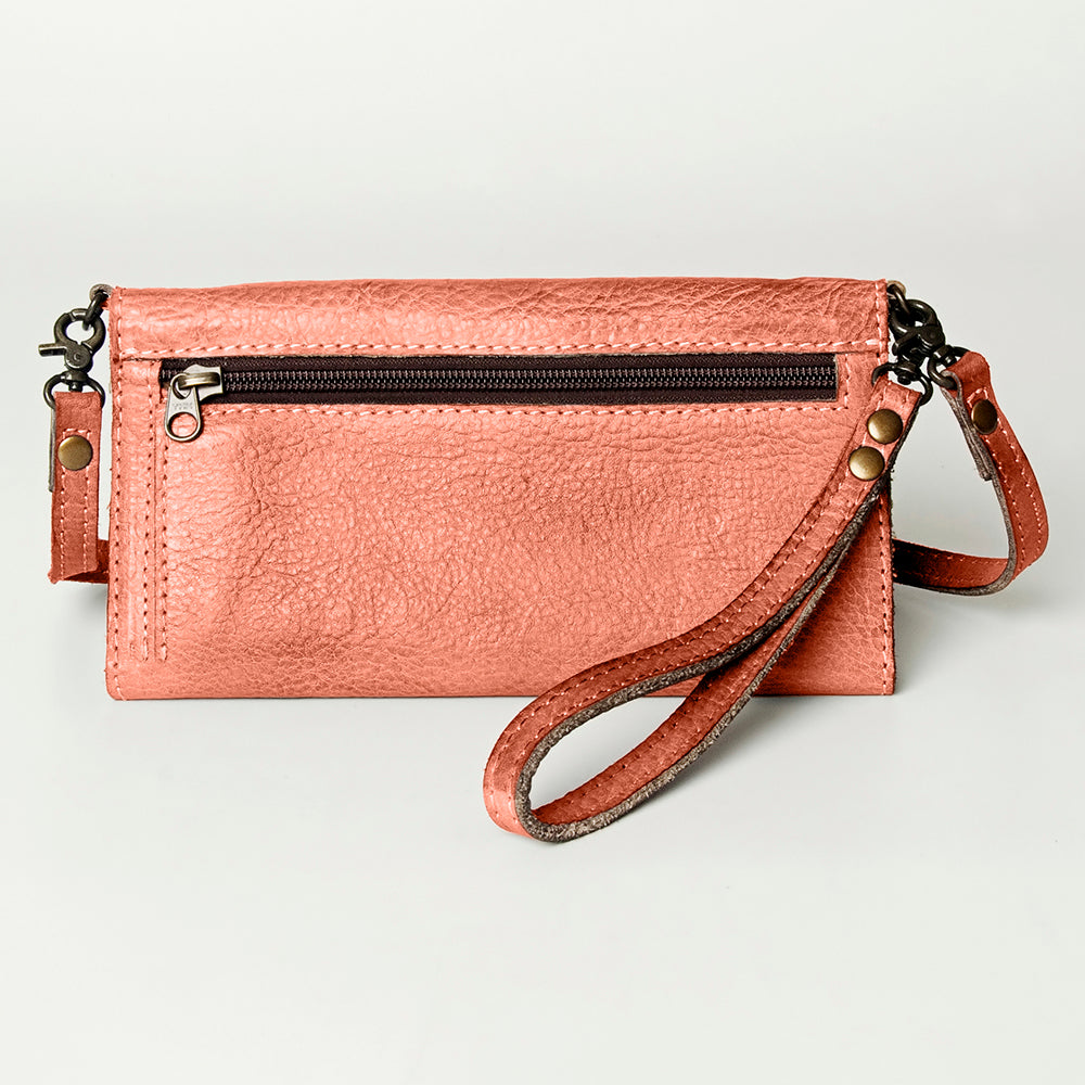 Never Mind Wallet Vintage Handmade Genuine Cowhide Leather
