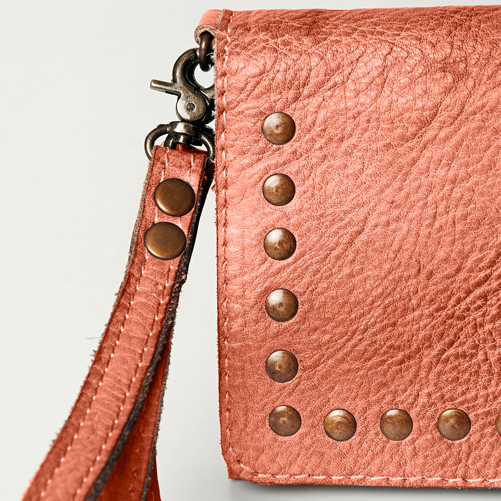 Never Mind Wallet Vintage Handmade Genuine Cowhide Leather