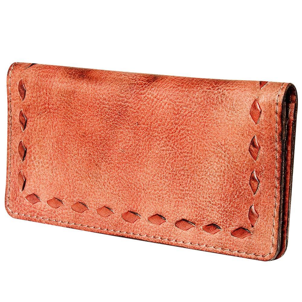 Never Mind Wallet Vintage Handmade Genuine Cowhide Leather