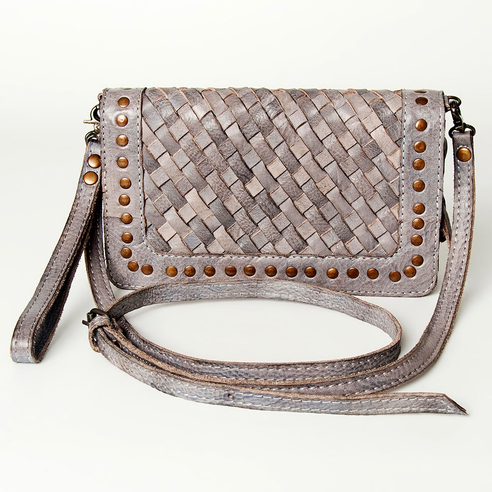 Never Mind Wallet Vintage Handmade Genuine Cowhide Leather