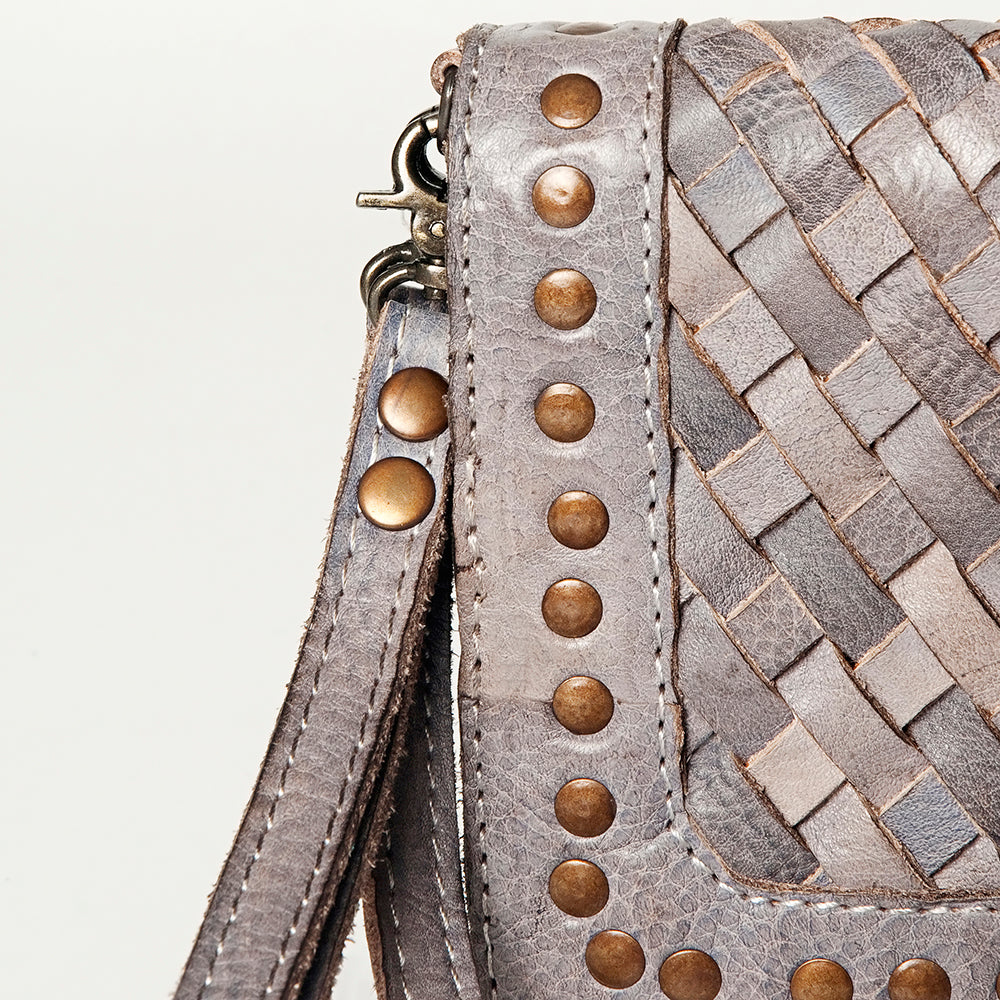 Never Mind Wallet Vintage Handmade Genuine Cowhide Leather