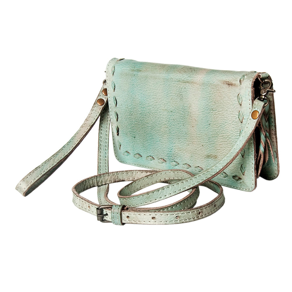 Never Mind Wallet Vintage Handmade Genuine Cowhide Leather