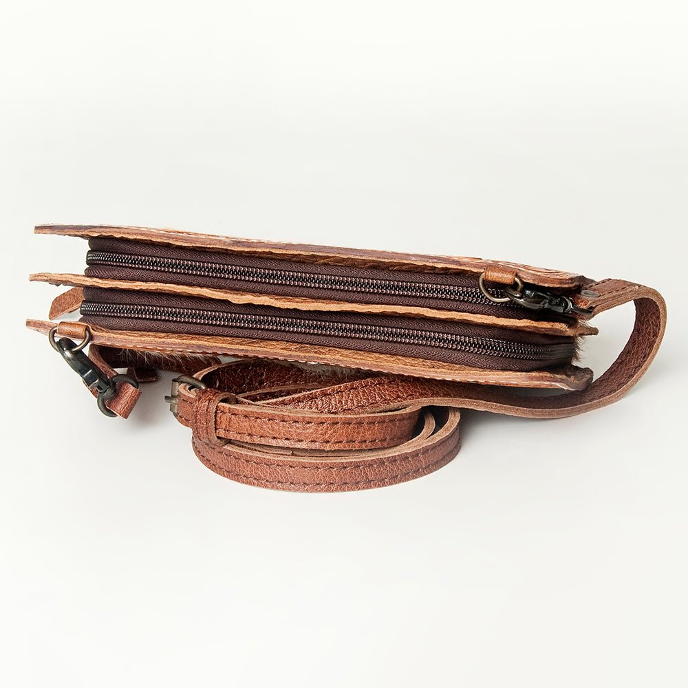 American Darling Hand Tooled Hair-On Genuine Leather