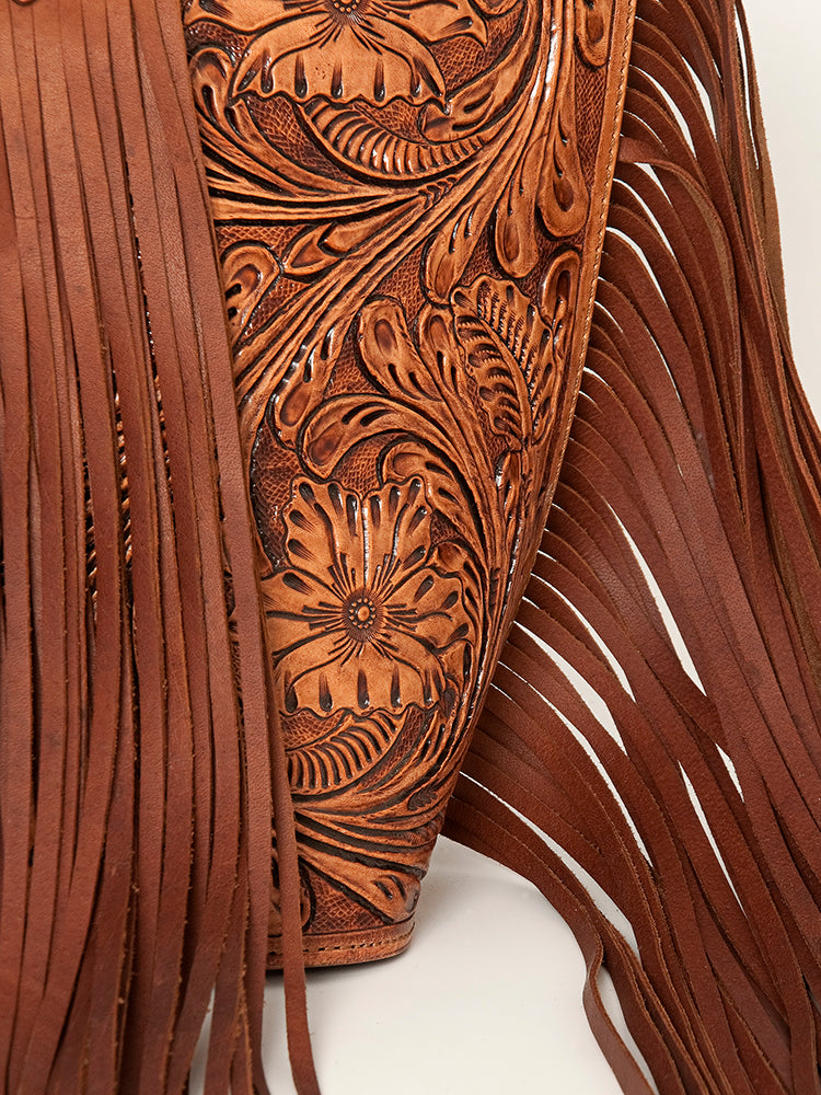 American Darling Hand Tooled Genuine Leather