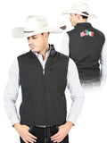 Mens El General Suede Vest Black 127086
