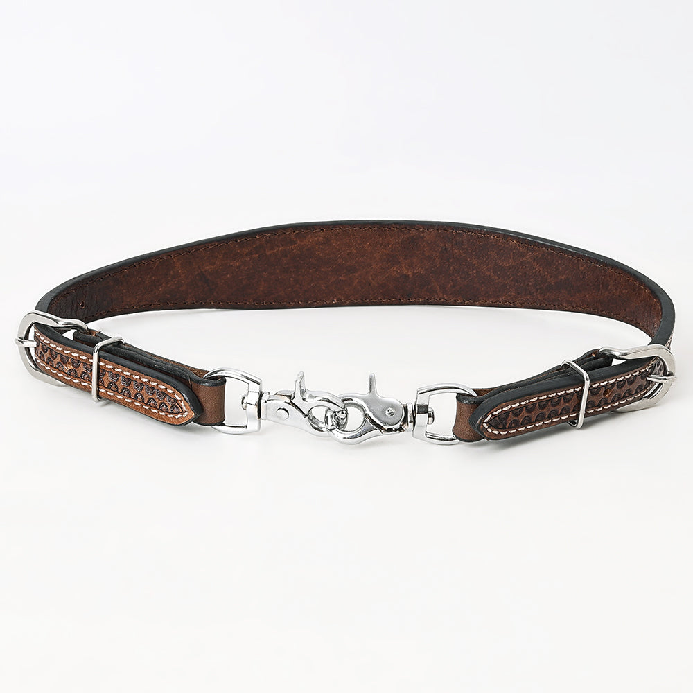 Bar H Equine Austin Arrow Spotted Leather One Ear Headstall Brown