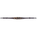 Bar H Equine Premium Hand Tooled Leather Stainless Steel Hardware Breast Collar Brown