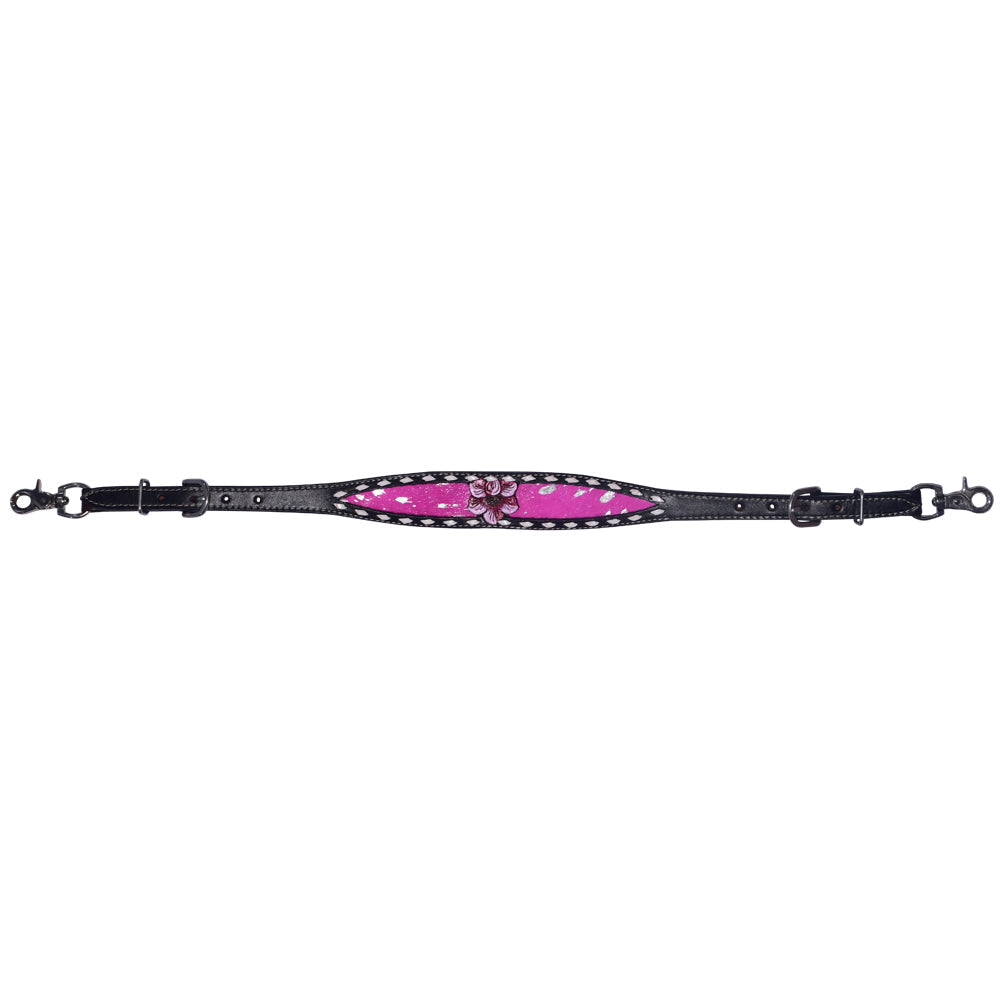 Bar H Equine Genuine Western American Leather Horse Premium Headstall & Breast Collar Set
