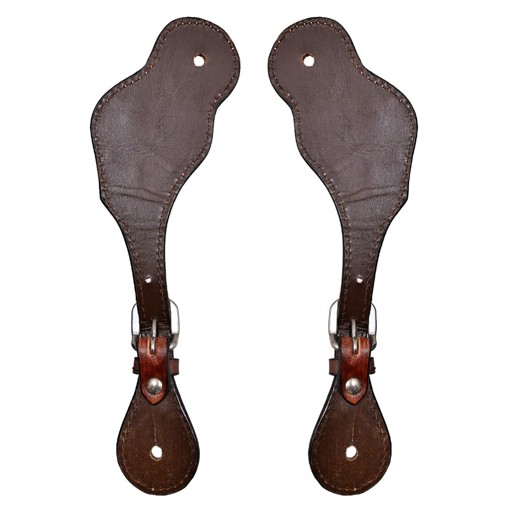 Bar H Equine Leather Spurs Straps for Adults Western Womens Spur Horse Riding Barrel Racing Show and Rodeo Strap Adult Women