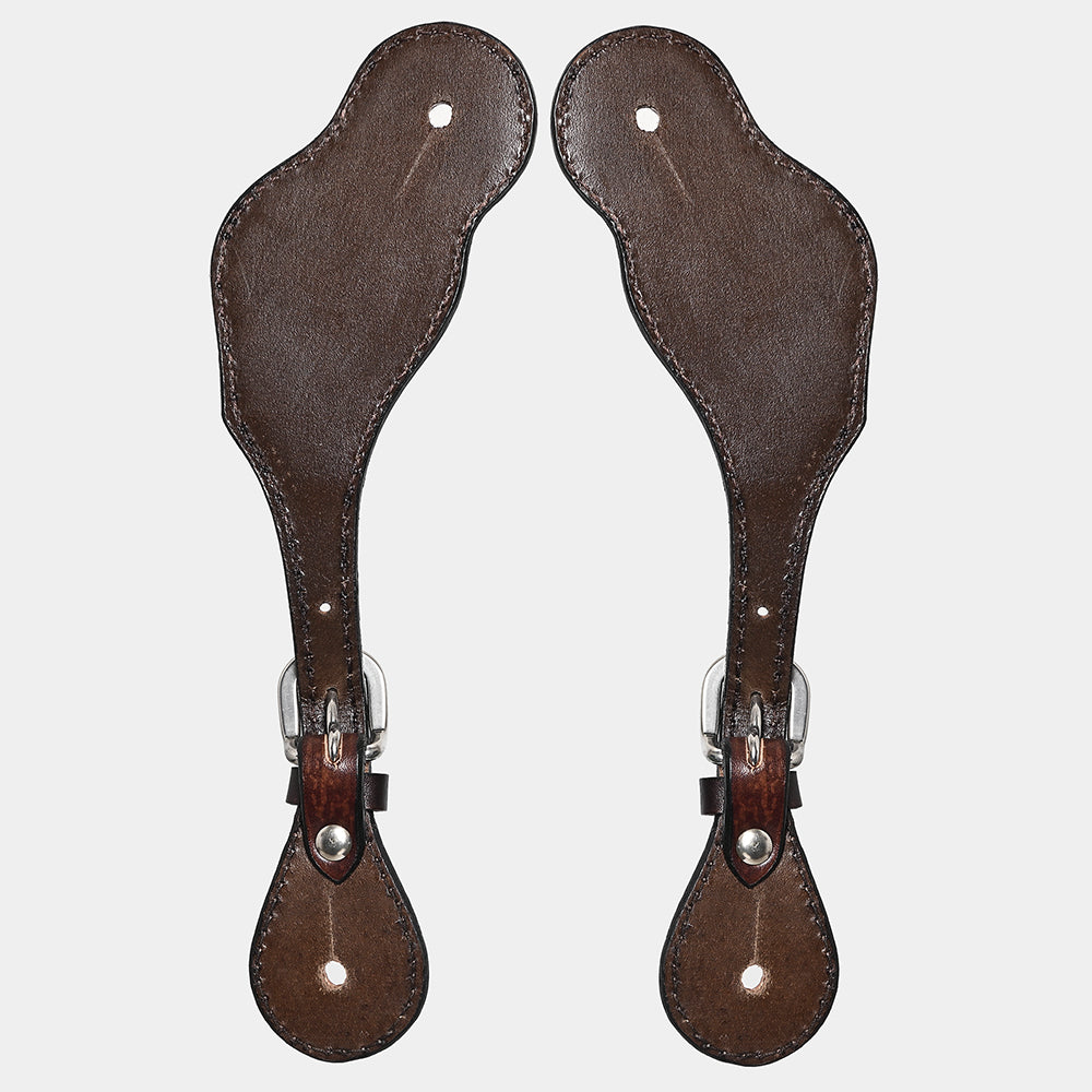 Bar H Equine Leather Spurs Straps for Adults Western Womens Spur Horse Riding Barrel Racing Show and Rodeo Strap Adult Women