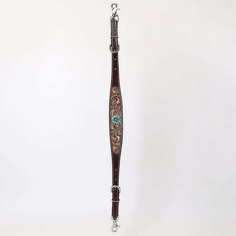 Bar H Equine Genuine Western American Leather Horse Premium Headstall & Breast Collar Set