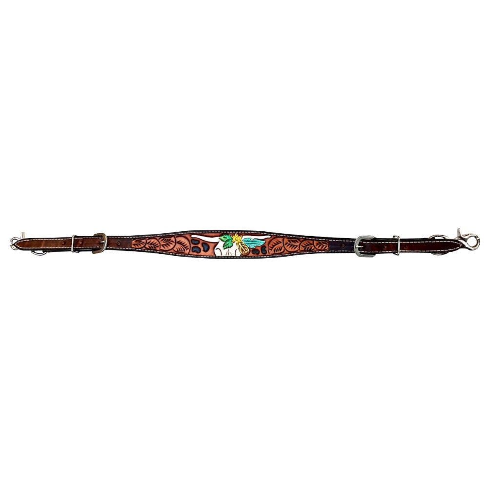 Bar H Equine American Leather Horse Saddle Tack One Ear Headstall | Breast Collar Browband Wither Strap Set for Horses BER180