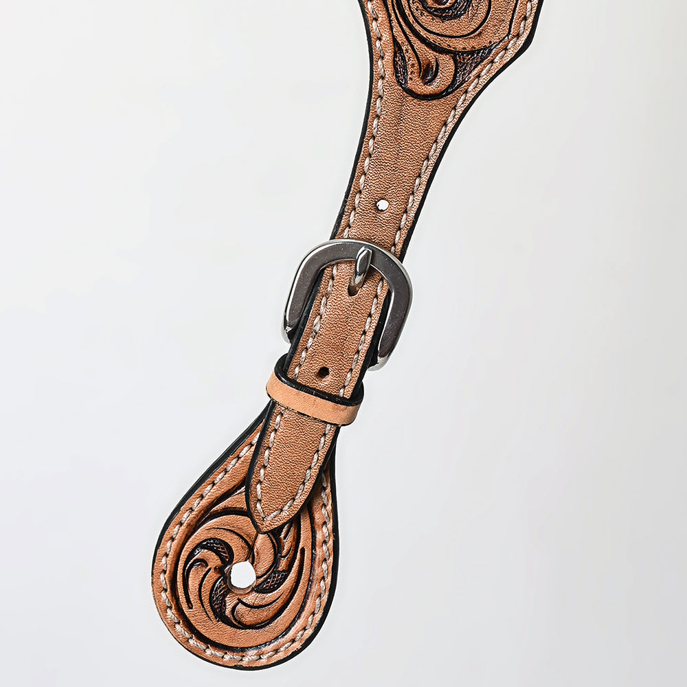 Bar H Equine Leather Spurs Straps for Adults Western Womens Spur Horse Riding Barrel Racing Show and Rodeo Strap Adult Women