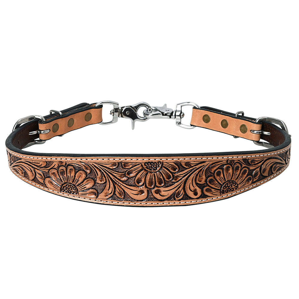 Bar H Equine Genuine Western American Leather Horse Premium Headstall & Breast Collar Set