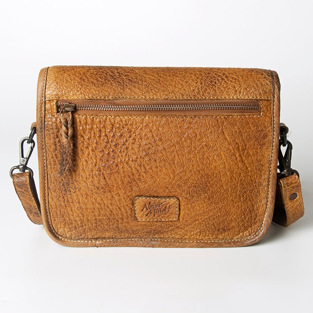 Never Mind Crossbody Vintage Handmade Genuine Cowhide Leather