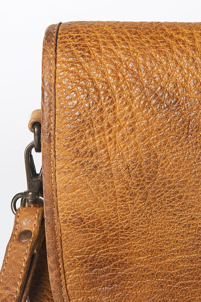 Never Mind Crossbody Vintage Handmade Genuine Cowhide Leather