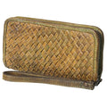 Never Mind Wallet Vintage Handmade Genuine Cowhide Leather