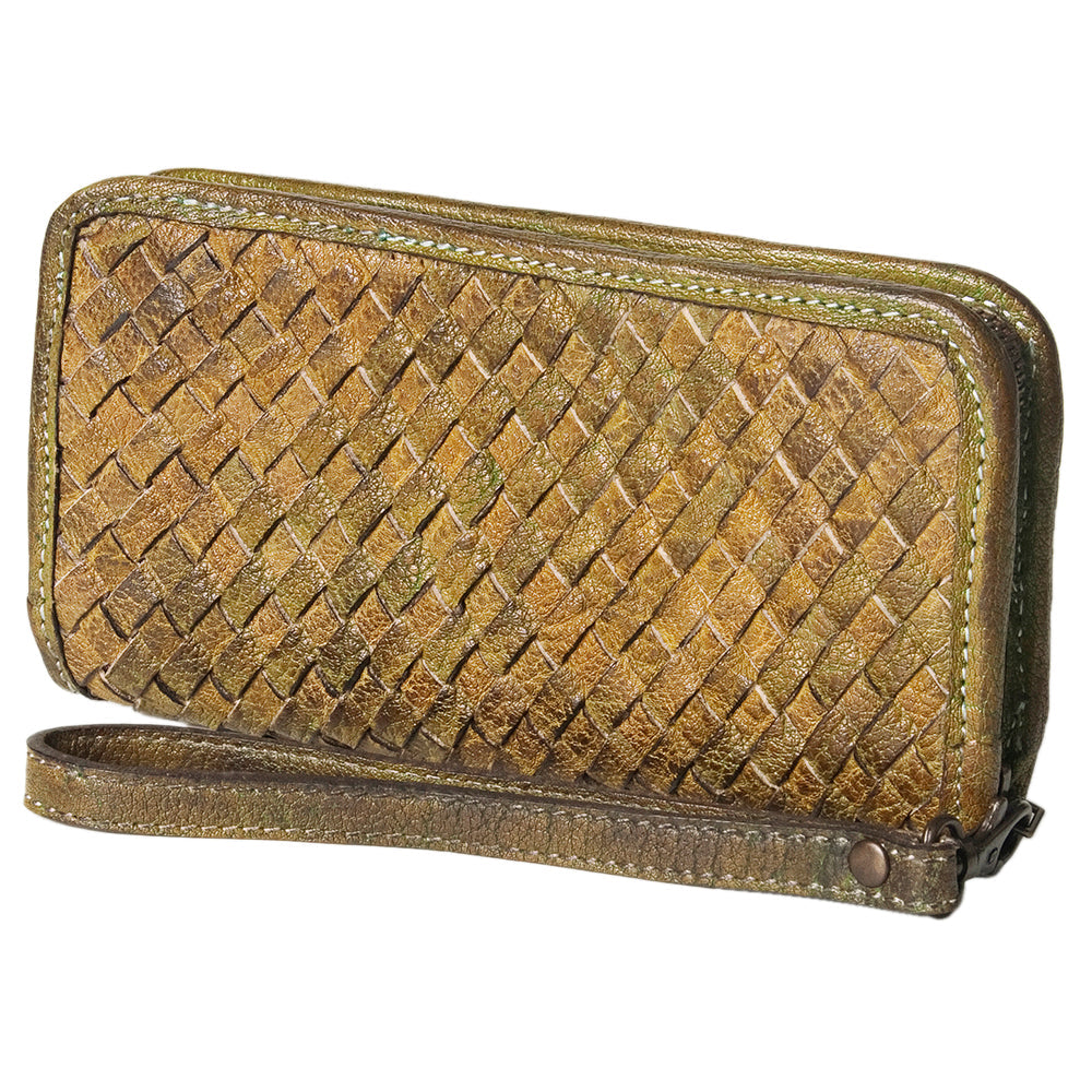 Never Mind Wallet Vintage Handmade Genuine Cowhide Leather
