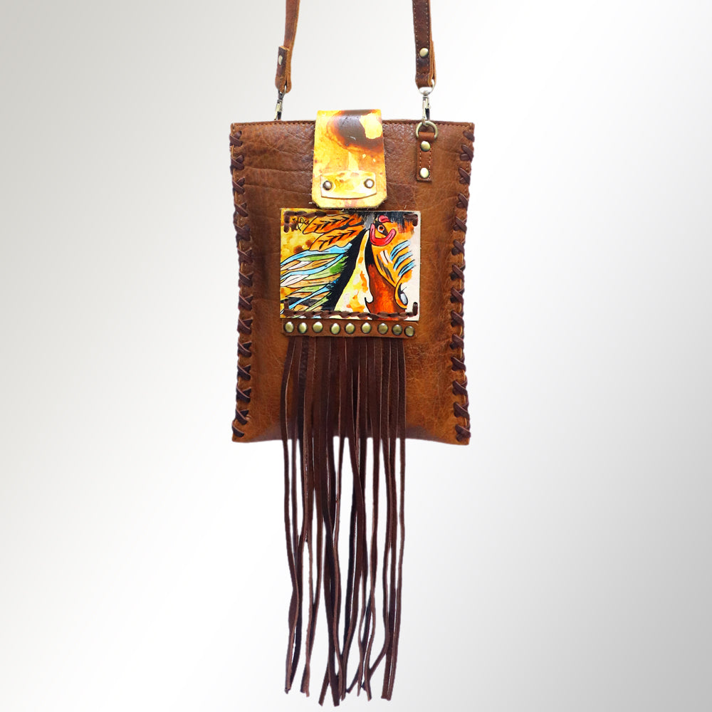American Darling Large Crossbody Full Grain Genuine Leather Western Women Bag Handbag Purse | for Cute