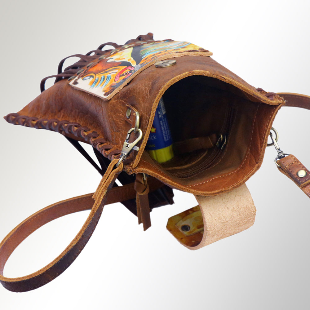 American Darling Large Crossbody Full Grain Genuine Leather Western Women Bag Handbag Purse | for Cute