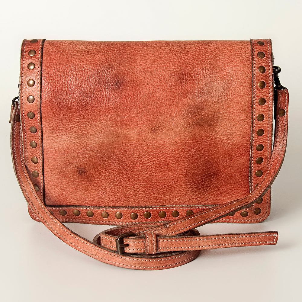 Never Mind Crossbody Vintage Handmade Genuine Cowhide Leather