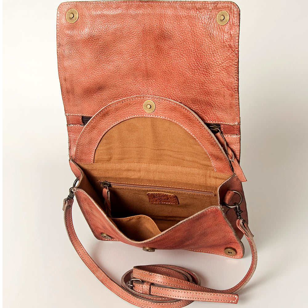 Never Mind Crossbody Vintage Handmade Genuine Cowhide Leather