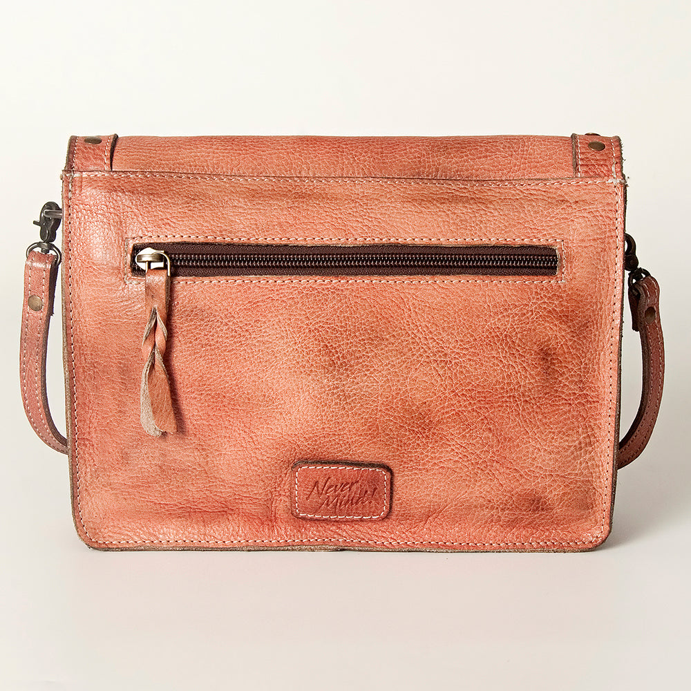Never Mind Crossbody Vintage Handmade Genuine Cowhide Leather