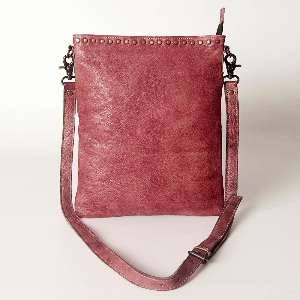 Never Mind Crossbody Vintage Handmade Genuine Cowhide Leather