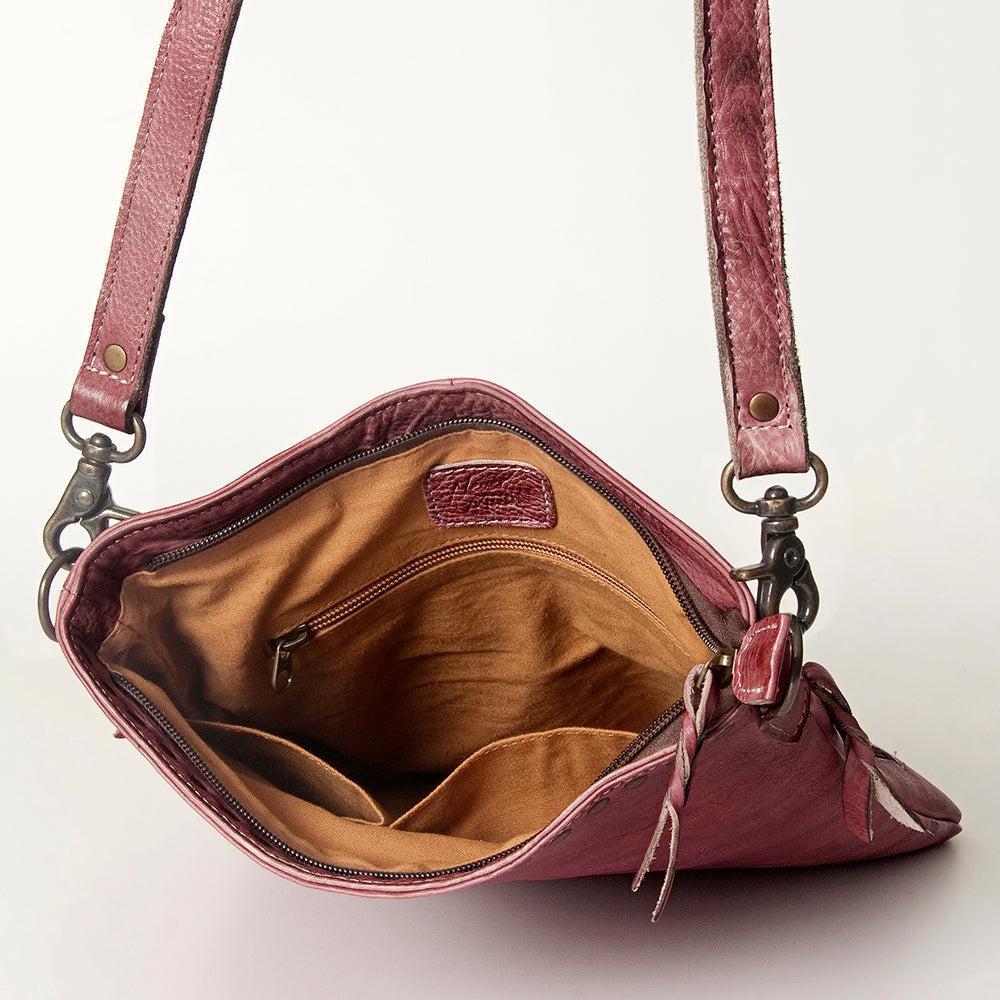 Never Mind Crossbody Vintage Handmade Genuine Cowhide Leather