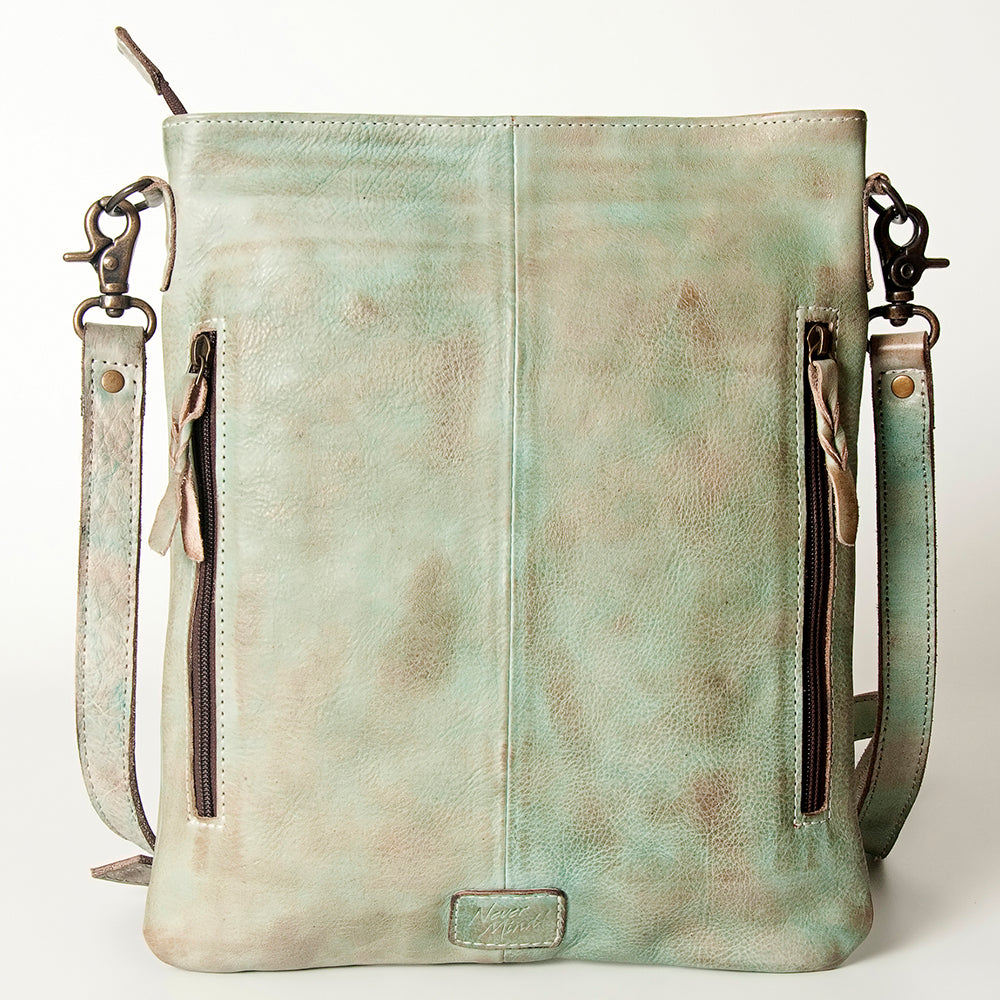 Never Mind Crossbody Vintage Handmade Genuine Cowhide Leather