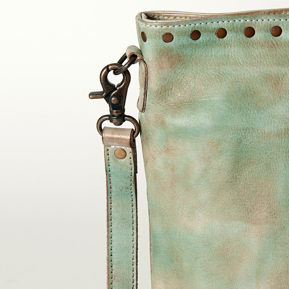 Never Mind Crossbody Vintage Handmade Genuine Cowhide Leather
