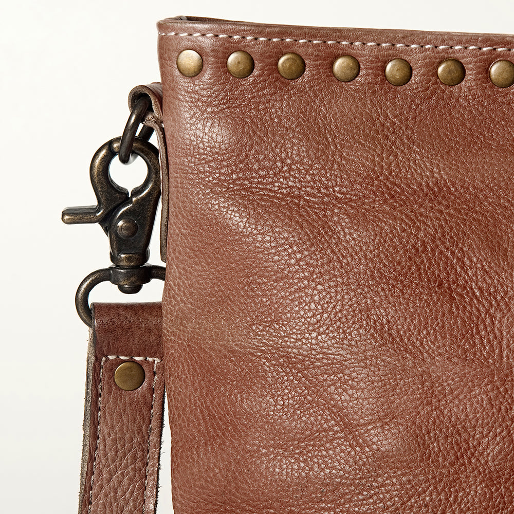 Never Mind Crossbody Vintage Handmade Genuine Cowhide Leather