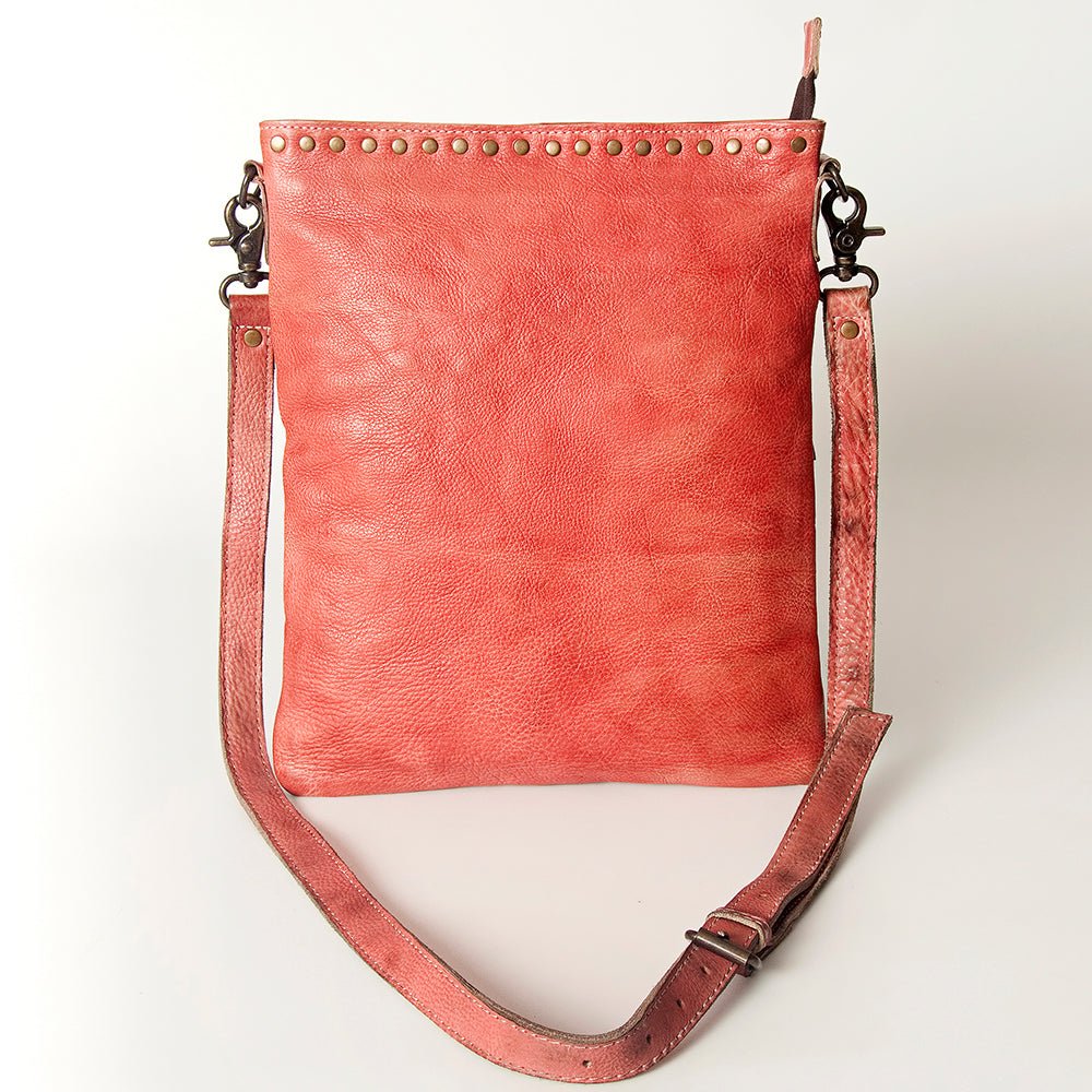 Vintage Leather Crossbody Bag For Women Handmade Genuine Cowhide With Durable Hardware