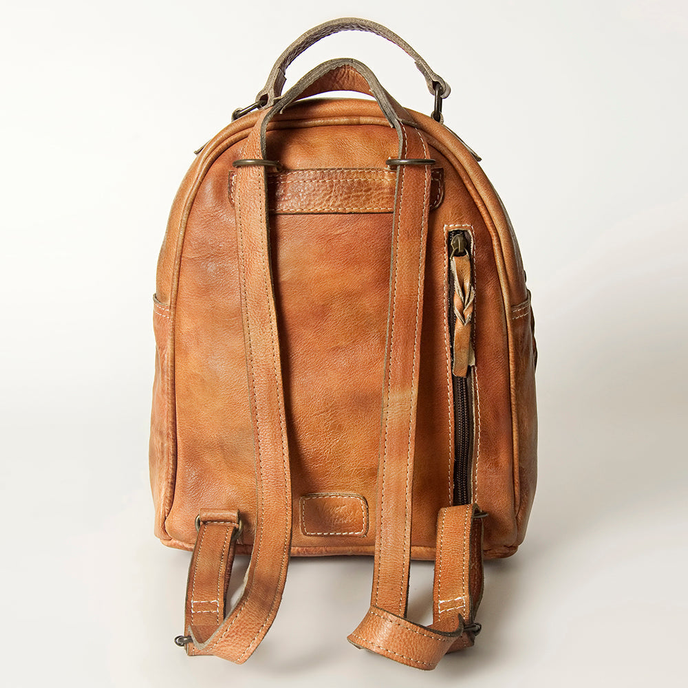 Never Mind Backpack Vintage Handmade Genuine Cowhide Leather