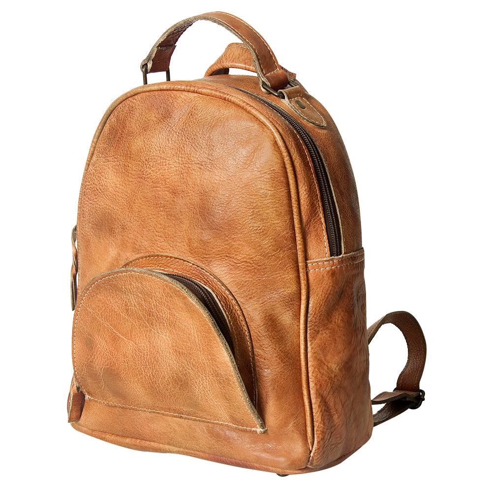 Never Mind Backpack Vintage Handmade Genuine Cowhide Leather