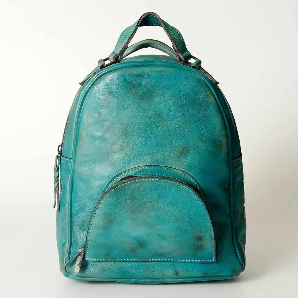 Never Mind Backpack Vintage Handmade Genuine Cowhide Leather