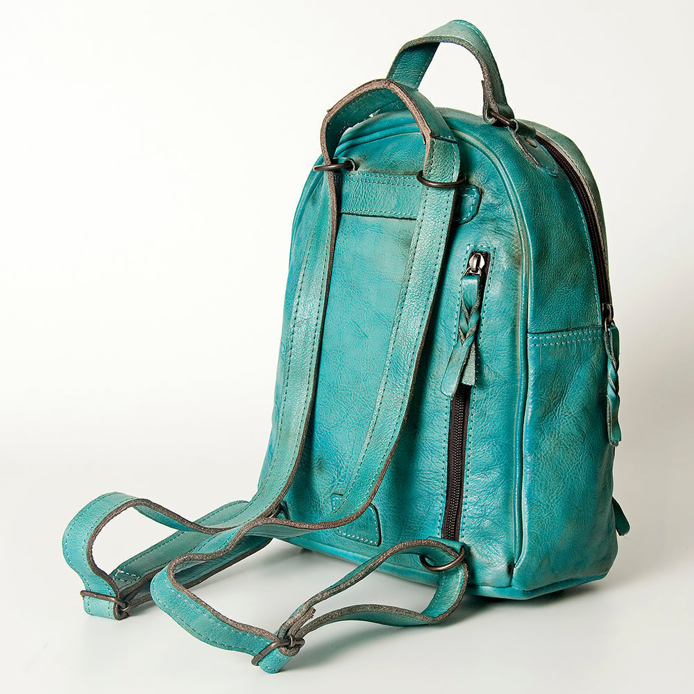 Never Mind Backpack Vintage Handmade Genuine Cowhide Leather
