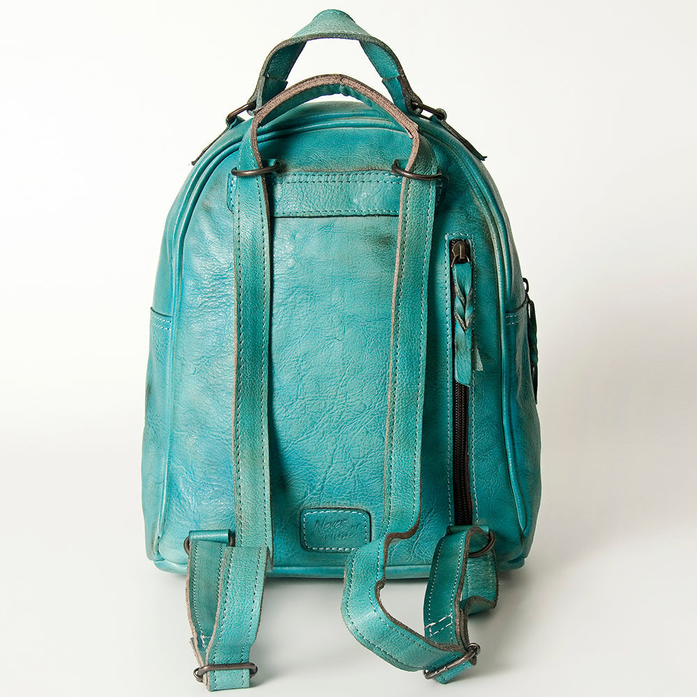 Never Mind Backpack Vintage Handmade Genuine Cowhide Leather