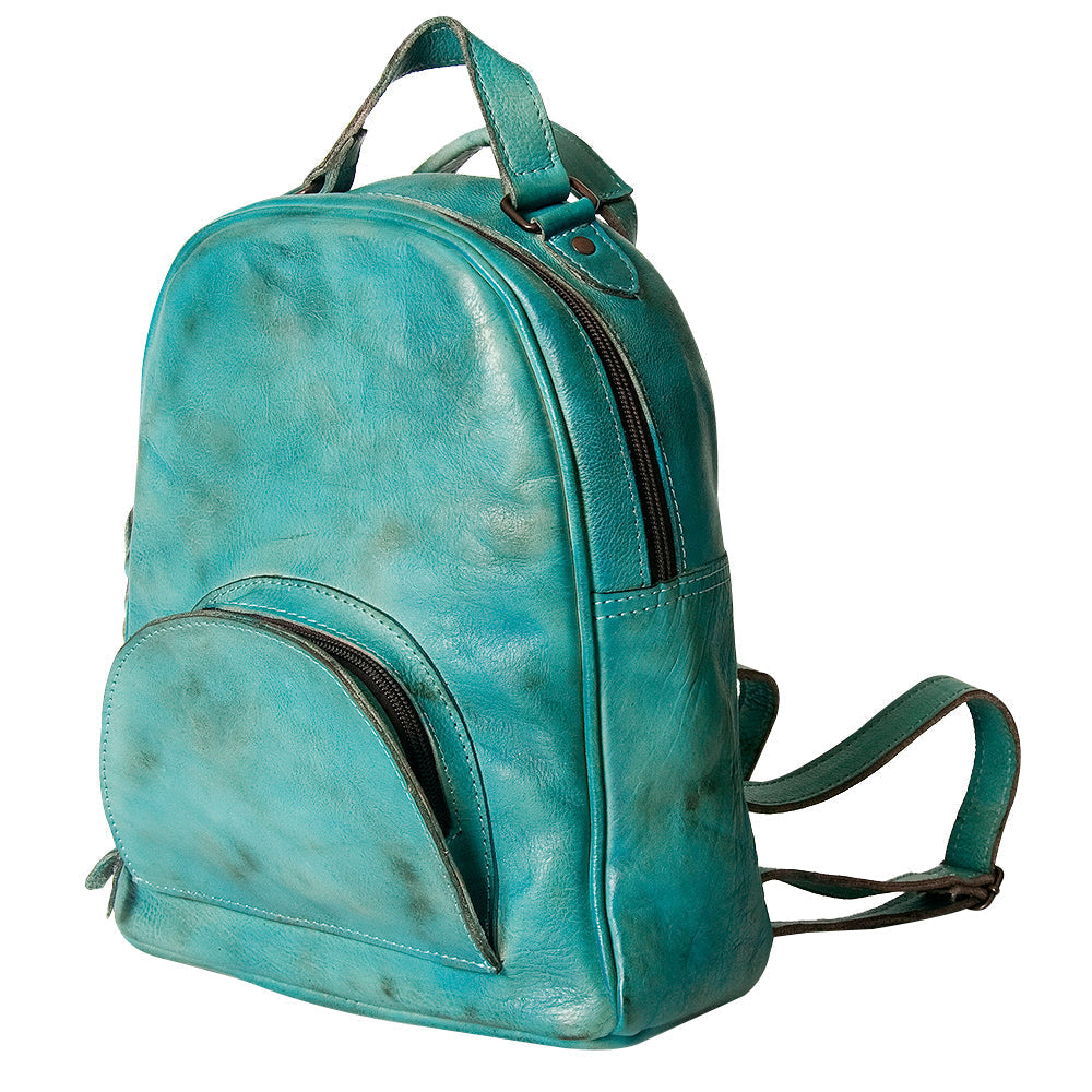 Never Mind Backpack Vintage Handmade Genuine Cowhide Leather